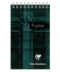 Clairefontaine Pupitre wire topbound pad 8,5x14cm 80sh. Sq. 5x5 - 8622C