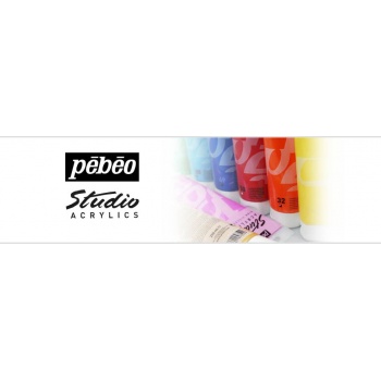 Pebeo Studio Acrylic 100ml - Transparent Vermilion